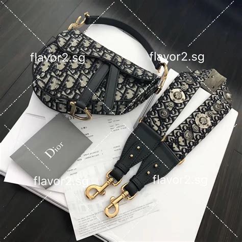 dior black saddle strap|authentic christian Dior saddle bag.